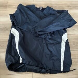 Easton Men's Navy Windbreaker Pullover Jacket Size L Baseball Active